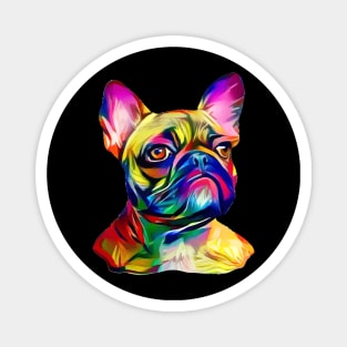 French bulldog colorful for frenchie lover Magnet